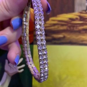 stretchy faux diamond bracelet